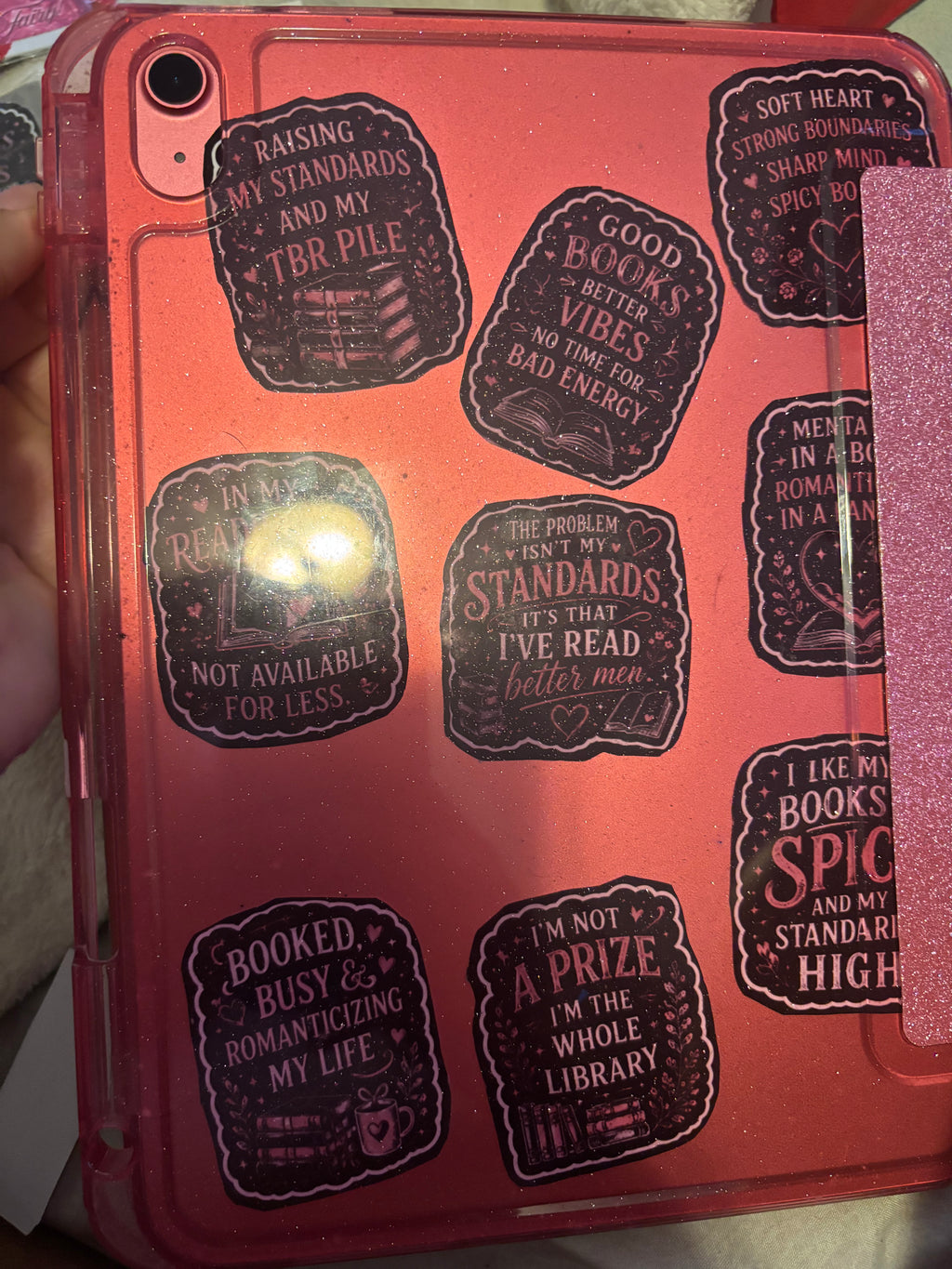 Book themed stickers